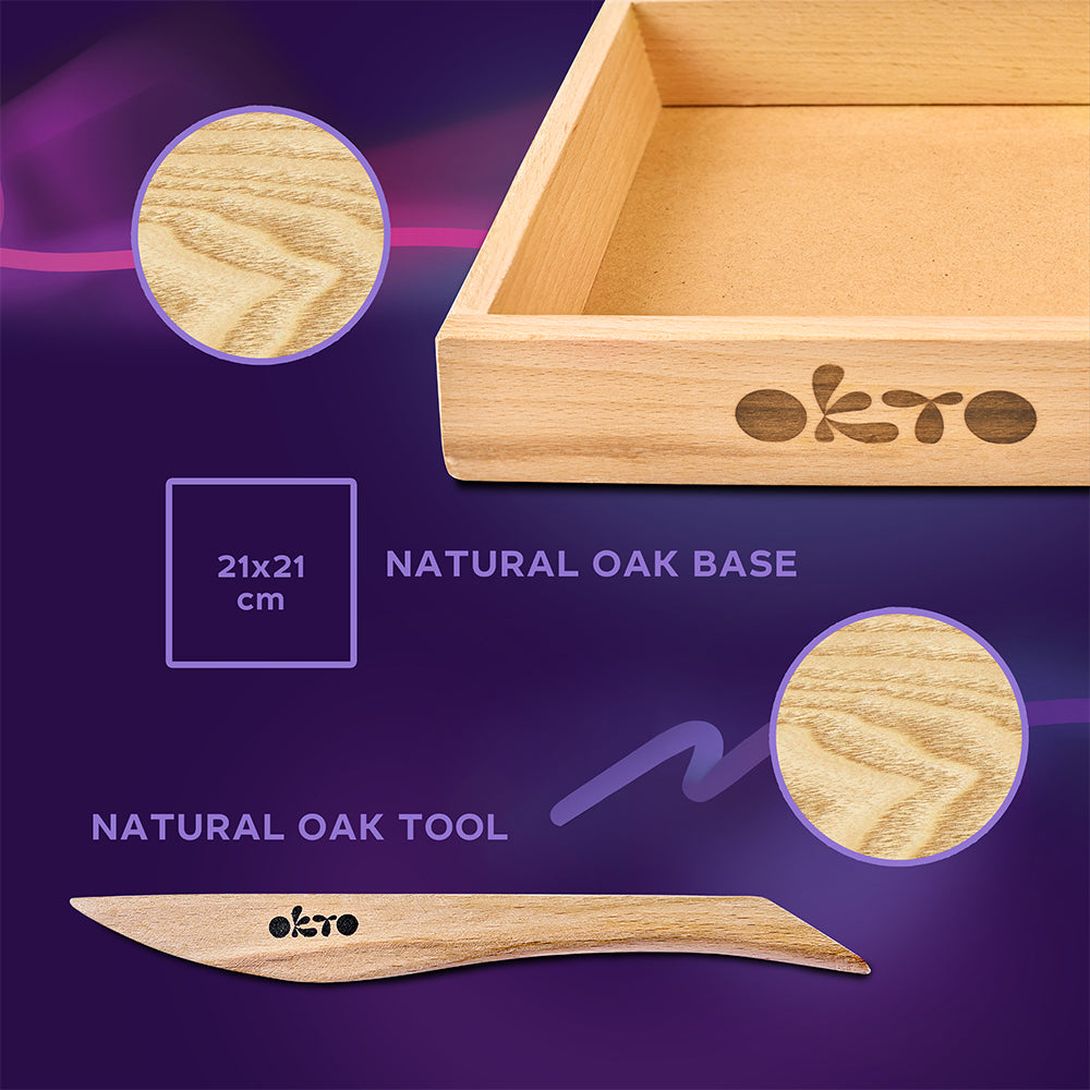 OKTO "ENERGIE" Holz & Kunstwerk Sukkulenten