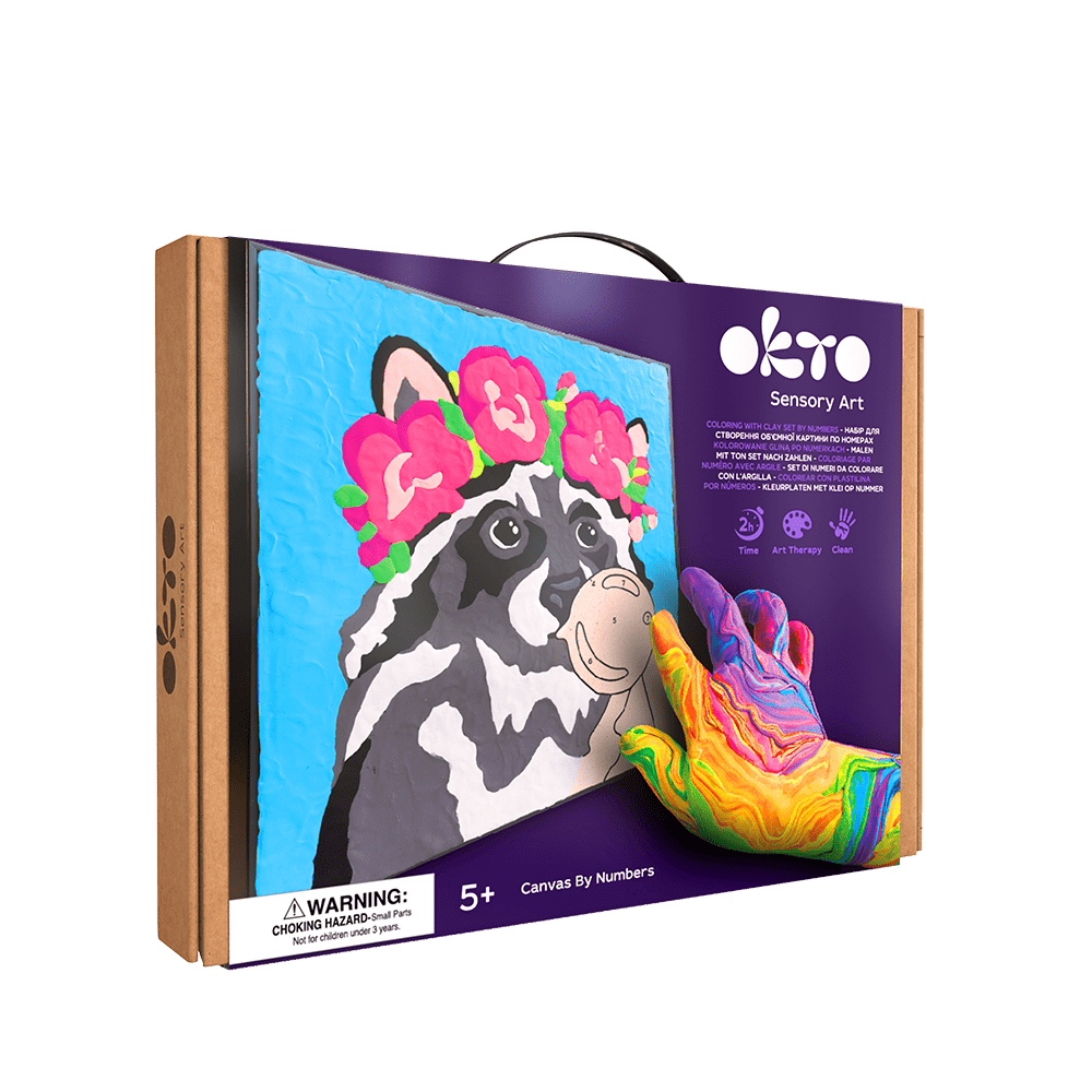 OKTO - Malen nach Zahlen "RACCOON" Kreativset