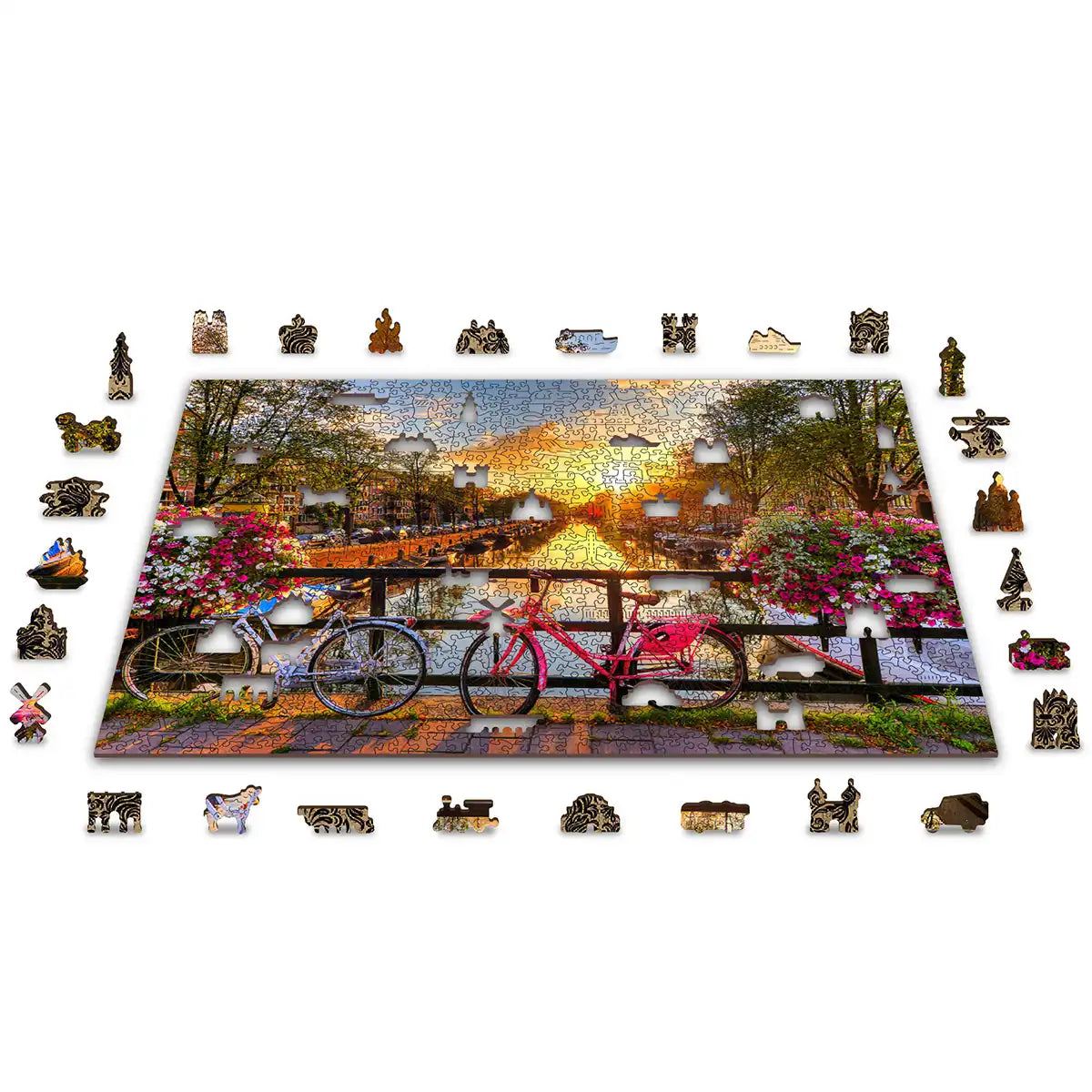 Holzpuzzle Fahrräder von Amsterdam 1000 Teile