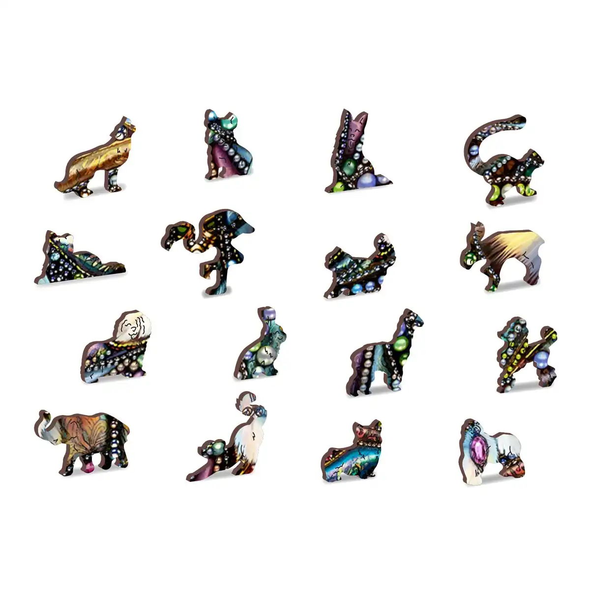 Holzpuzzle Tier Die Juwelenkatze 250 Teile