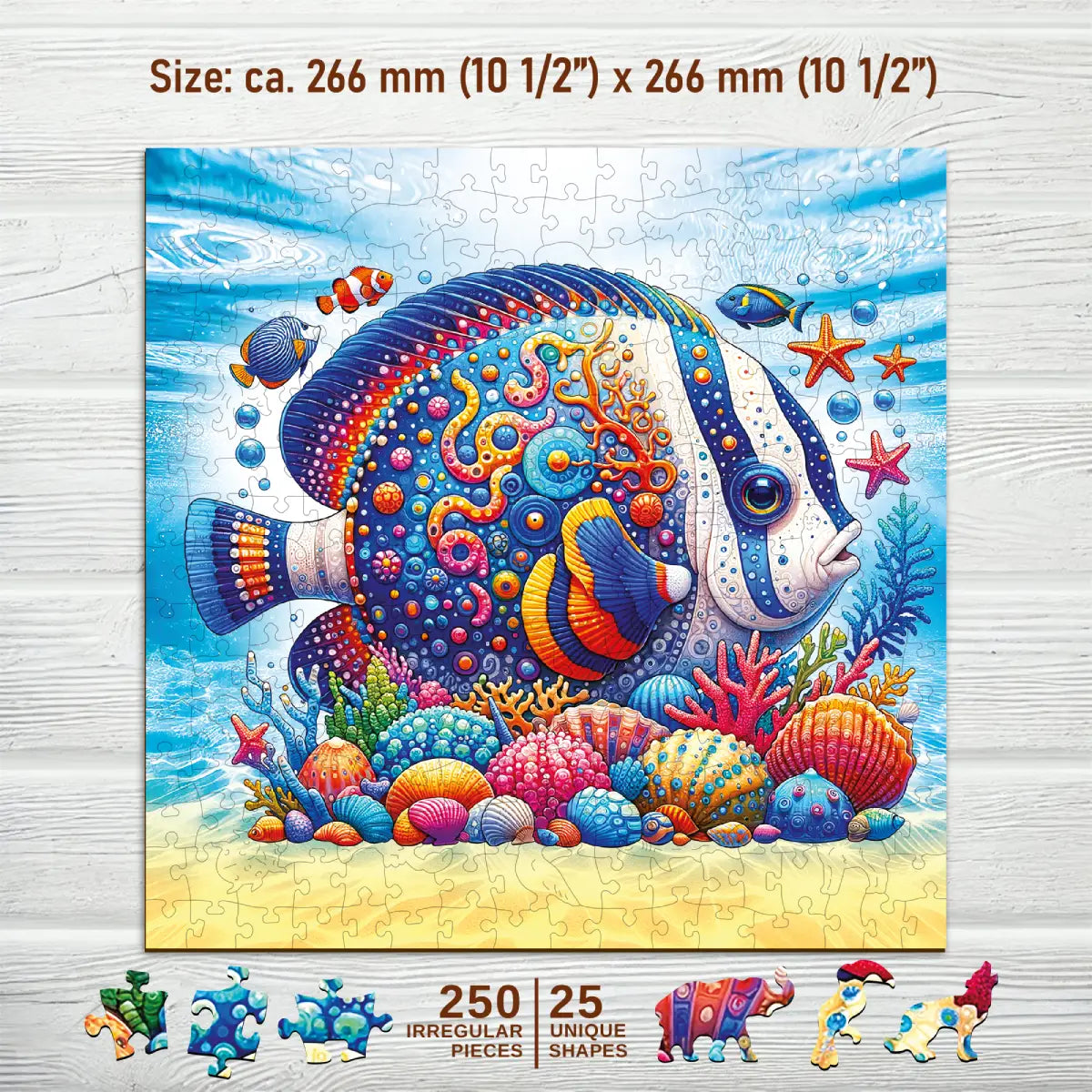 Exotische Fische 🐠 250 Holzpuzzle