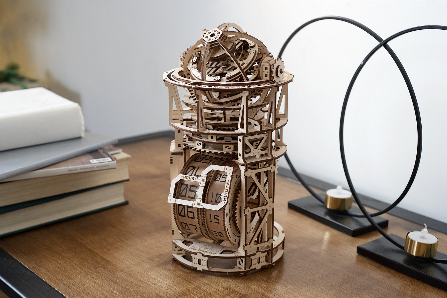 Tourbillon table clock stargazer